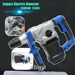 1500w Hammer Drill Powerful Sds Plus Variable Speed Electric Corded Drill 240v
