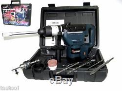 1-1/2 Electric Rotary Hammer Drill With Bits Sds Plus Roto Tool 1.5 HP