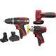 3x Cordless Power Tool Bundle & 2x Batteries Hammer Drill Polisher Angle Grinder