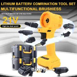 7in 1 Combo Power Tool Kit Electric Hammer Drill Wrench Chainsaw Conversion Tool