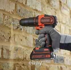 Black + Decker Hammer Drill Hand Tool and Drill Bit Set