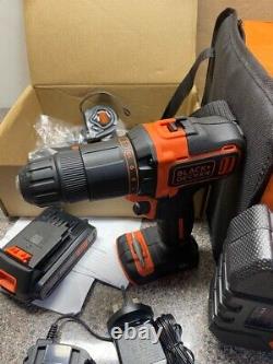 Black + Decker Hammer Drill Hand Tool and Drill Bit Set #3082
