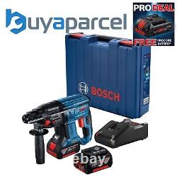 Bosch GBH 18V-21 SDS+ SDS Plus Brushless Cordless Rotary Hammer 2 x 5ah Battery