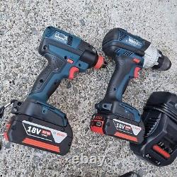 Bosch GSB 18V-85 C drill GDX 18V-EC Impact Driver wrench combo 2x 5.0Ah Charger