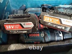 Bosch Genuine GSB 18V-LI Hammer Drill c/w 2x Wireless Batteries & L-Boxx