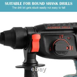 CONENTOOL Cordless Electric Hammer Drill Rotary Chuck Impact Drill 2xBattery