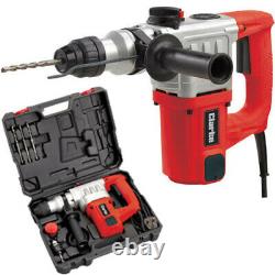 Clarke Crd1100 1100w Rotary Sds Hammer Drill Impact Masonry Driver 240v In Case