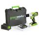 Combi Hammer Drill Cordless 3-in-1 Gw3801107va 24v Greenworks Battery & Charger