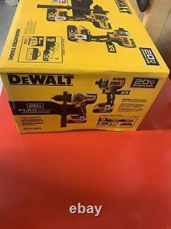 DEWALT DCK2100P2 20V MAX Hammer Drill Driver/Impact Driver Combo Kit (5 Ah) New