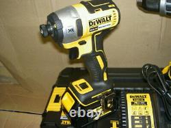 DEWALT DCK266M2T 18V Brushless Hammer Drill and Impact Driver Kit with 2 x 4.0ah
