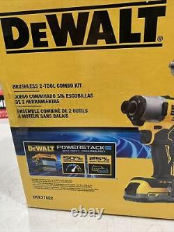 DeWalt DCK276E2 20V MAX Hammer Drill & Impact Driver Combo Kit with Batts New