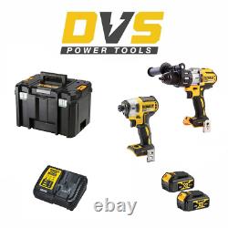 DeWalt DCK276M2T 18V Brushless Hammer Drill and Impact Driver Kit with 2 x 4.0Ah