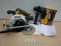 DeWalt DCS512 12V XR Circular Saw + DCH072 SDS Hammer Drill Bare Units + Cases