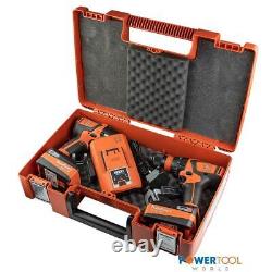 Fein ASB18Q ASCD18-200W4 18v Combi Drill & Impact Driver Twin Kit inc 2x 5