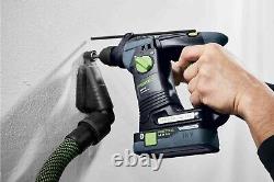 Festool Cordless Hammer Drill BHC 18 Basic in Clear Lid Systainer with Bit Set