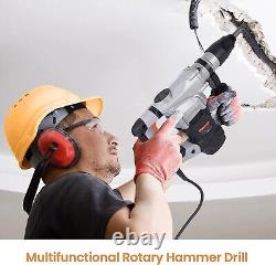 Heavy Duty Rotary Hammer Drill 1600W SDS-Max withVibration Control & Safety Clutch