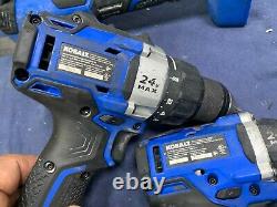Kobalt 4 Pc 24V Brushless Combo Kit KDD-524B-03 KID-324B-03 KMT-124B-03 KG42403