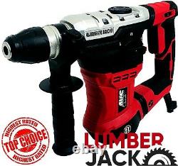 Lumberjack Rotary Hammer Drill SDS Plus 3 Mode Chisel Action Breaker 240V