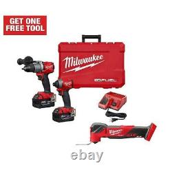 M18 FUEL Lithium-Ion Cordless Hammer Drill and Impact Driver Kit with Multi-Tool