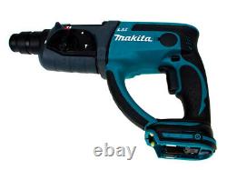 Makita DHR202Z 18V SDS Plus Hammer Drill Bare Unit Plus 3pc Chisel Set
