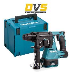 Makita DHR242ZJ 18V Cordless Brushless SDS+ Rotary Hammer Drill with MakPac 4 Case