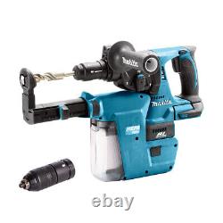 Makita DHR243ZV 18v SDS+ Brushless Hammer Drill With Extractor (Body Only)