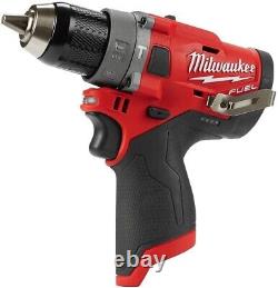 +Milwaukee 2504-20 FUEL M12 12 Volt Cordless 1/2 Hammer Drill Driver New
