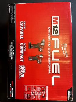 Milwaukee 2598-22 M12 FUEL 12V 2-Tool Hammer Drill and Impact Driver Combo New