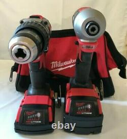 Milwaukee 2893-22CX M18 Brushless 2-Tool Hammer Drill/Impact Combo Kit, GR