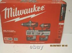 Milwaukee 2893-22 M18 18V 2-Tool Hammer Drill & Impact Driver Combo Kit NISB FSP