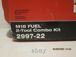Milwaukee 2997-22 M18 FUEL 18V 2-Tool Hammer Drill/Impact Combo Kit NISB F/SHIP