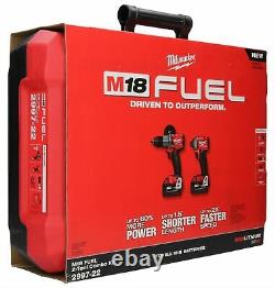 Milwaukee 2997-22 M18 Fuel 18-Volt Brushless Hammer Drill + Impact DR Combo