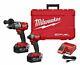 Milwaukee 2997-22 M18 Hammer Drill & Impact Driver Combo Kit With(2) 5ah Batteries