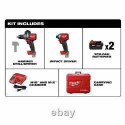 Milwaukee 2997-22 M18 Hammer Drill & Impact Driver Combo Kit with(2) 5Ah Batteries