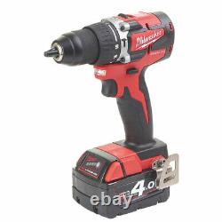Milwaukee Cordless Combi Hammer Drill And Charger M18CBLPD-402C 18V 2 x 4.0Ah