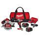 Milwaukee Hammer Drill Circular Saw Combo Kit With Two 4.0 Ah Batteries (2-tool)
