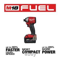 Milwaukee Hammer Drill Impact Driver Combo Kit (2-Tool) with 3/8 in Impact Wrench
