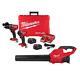 Milwaukee Hammer Drill And Impact Driver Combo Kit Withm18 Blower 18v Red (2-tool)