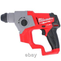 Milwaukee M12CH 12V Fuel SDS+ Rotary Hammer Drill With 2 x 2.0Ah Batteries