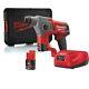 Milwaukee M12ch-202x Compact Sds Hammer Drill X2 Batteries Charger And Case