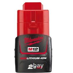 Milwaukee M12CH-202X Compact SDS Hammer Drill x2 Batteries Charger and Case