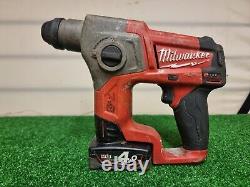 Milwaukee M12CH SDS Hammer Drill With M12-4ah Battery & Battery Charger
