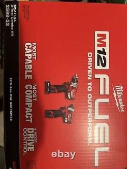 Milwaukee M12 FUEL 1/2 Hammer Drill & 1/4 Hex Impact Driver Combo Kit 2598-22