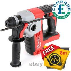 Milwaukee M18BH-0 18v Li-ion Compact SDS Hammer Drill With Free Tape 8M/26F