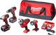Milwaukee M18 18v Cordless Power Tool Combo Kit With Hammer Drill Impact Driver