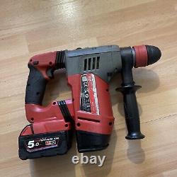 Milwaukee M18 CHPX Fuel SDS-Plus Cordless Li-Ion Hammer Drill Body and 5Ah Batte