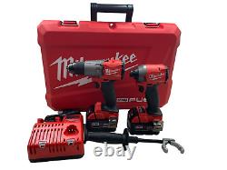 Milwaukee M18 Hammer Drill & Impact Driver Combo Kit with(2) 5Ah Batteries 2997-22