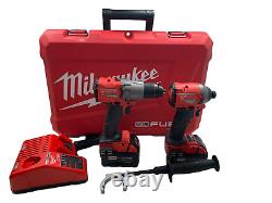 Milwaukee M18 Hammer Drill & Impact Driver Combo Kit with(2) 5Ah Batteries 2997-22
