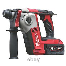 Milwaukee SDS+2 mode Rotary Hammer Drill Brushed M18 Compact 2x4.0Ah Batteries