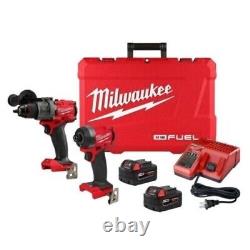 NEW! MILWAUKEE Cordless Combination Kit 18V DC Volt, 2 Tools, 1/2 Hammer Drill